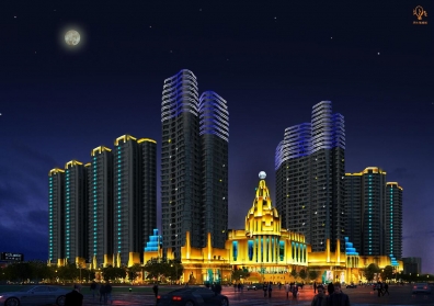 蚌埠百乐门文化经贸广场夜景亮化照明