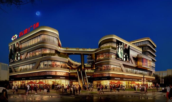 临颍昌建广场潮流街B座泛光照明工程