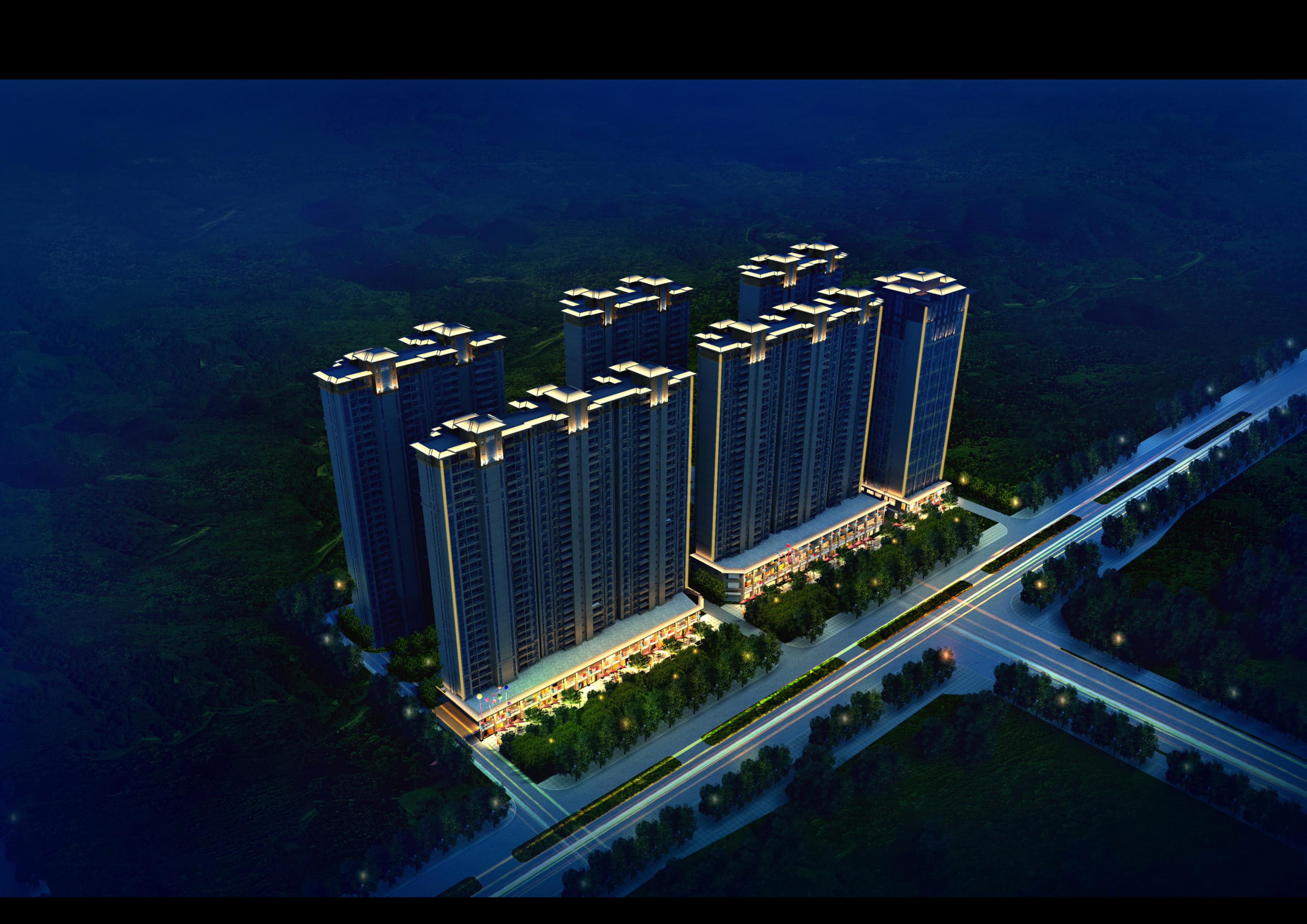 恒大翡翠华庭亮化