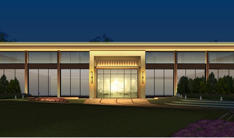 美盛华商汇售楼部夜景照明