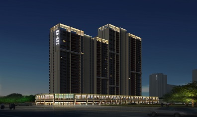 枫华金明符楼体亮化