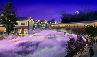 伏羲山旅游景区亮化