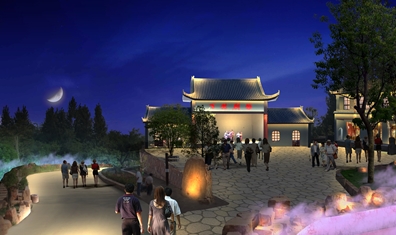 伏羲山旅游景区亮化