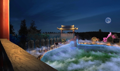 伏羲山旅游景区亮化