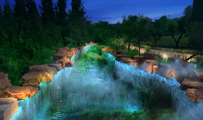 伏羲山旅游景区亮化