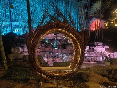 信阳西九华山中原朱寨夜景亮化