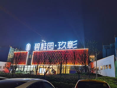 碧桂园玖彰楼顶标识