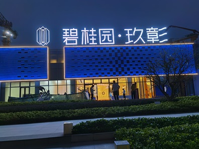 碧桂园玖彰楼顶标识