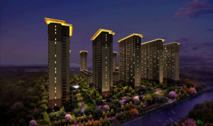 新城金樾府项目夜景