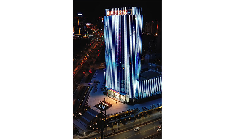 三门峡工人文化宫楼体亮化照明