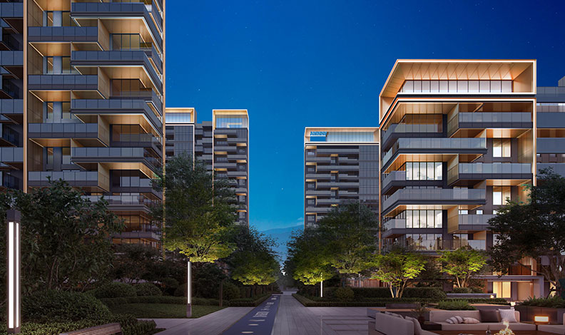 未来天境建筑楼体亮化