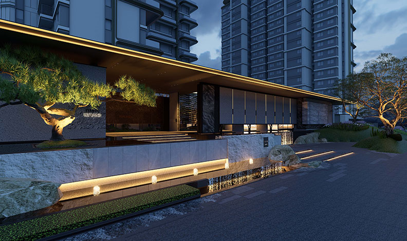 通派天域示范区泛光照明