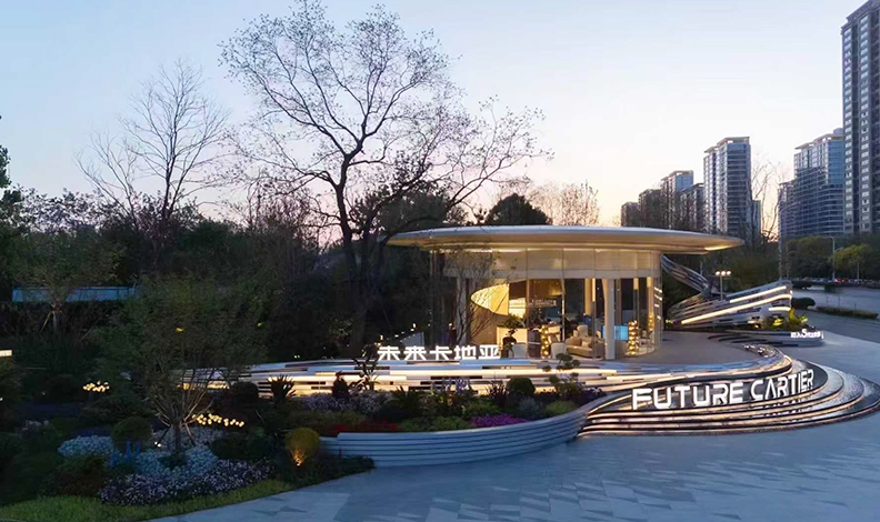 未来卡地亚楼体亮化