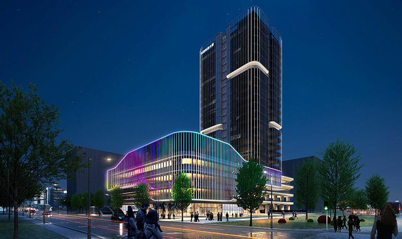 郑州悦羽科技大厦泛光照明